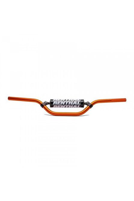 RENTHAL РУЛЬ 7/8 ДЮЙМА (22MM) MX MINI HANDLEBAR ORANGE KTM 65 SX PADDED ЦВЕТ ОРАНЖЕВЫЙ С ПОДУШКОЙ