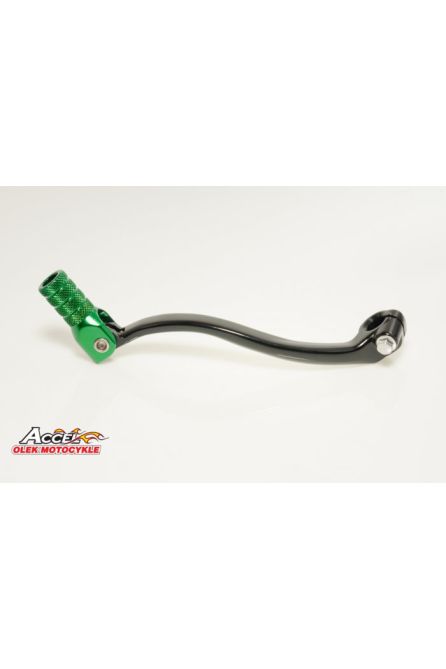 ACCEL DŹWIGNIA ZMIANY ПЕРЕДАЧ KAWASAKI KXF 250 '04-'05, SUZUKI RMZ 250 '04-'06 АЛЮМИНИЕВАЯ ЦВЕТ ЧЕРНЫЙ, KOŃCÓWKA ZŁOTA