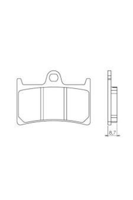 BRENTA ТОРМОЗНЫЕ КОЛОДКИ KH252 / KH380 CERAMIC