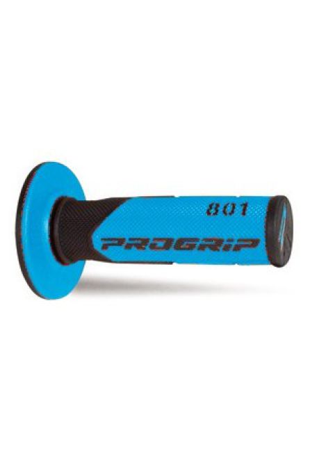 PROGRIP ГРИПСЫ 801 OFF ROAD (22+25MM, ДЛИНА 115MM) ЦВЕТ ЧЕРНЫЙ/JASNY СИНИЙ (ДВУХКОМПОНЕНТНЫЕ) (PG801) (801-286)