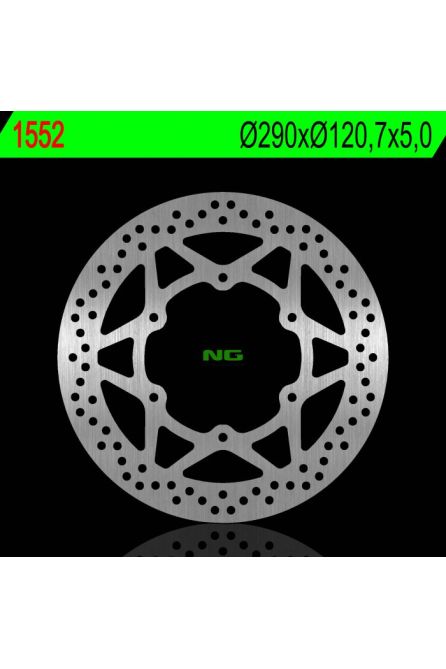 NG ТОРМОЗНОЙ ДИСК ПЕРЕДНИЙ SUZUKI GW 250 INAZUMA 12-17 (290X120,7X5,0MM) (6X8,5MM)