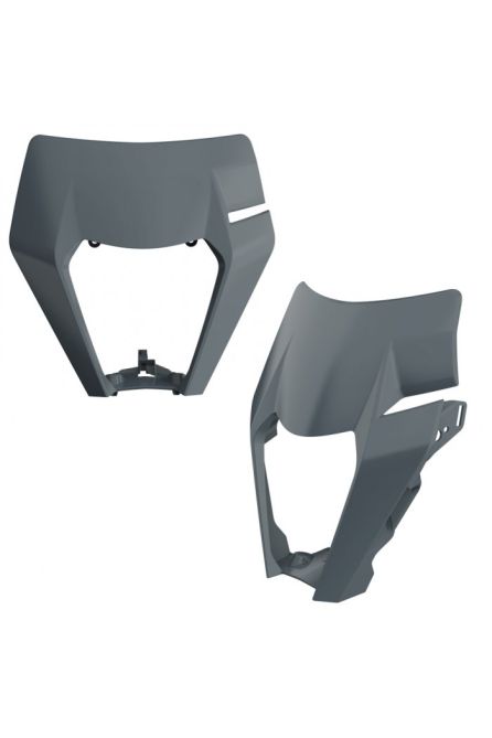 POLISPORT OSŁONA LAMPY ПЕРЕДНЯЯ KTM EXC / EXC-F / XC-W / XCF-W `17-19 ЦВЕТ NARDO СЕРЫЙ (WZÓR OEM)