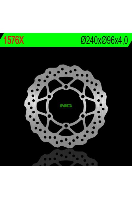 NG ТОРМОЗНОЙ ДИСК ПЕРЕДНИЙ KAWASAKI KLX 125 10-17, D-TRACKER 125 10-17 (240X96X4,0MM) (6X10,5MM)