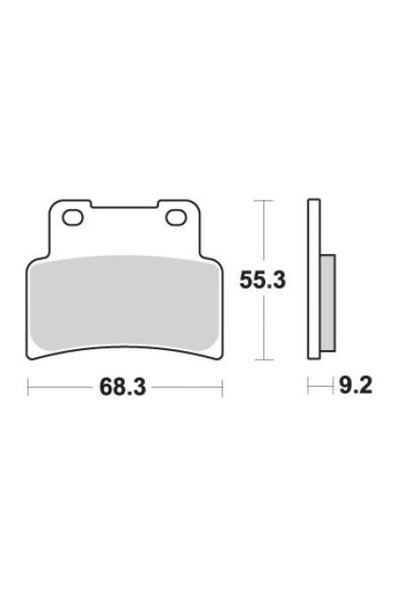 SBS ТОРМОЗНЫЕ КОЛОДКИ KH432 STREET EXCEL SINTER ЦВЕТ ЗОЛОТИСТЫЙ