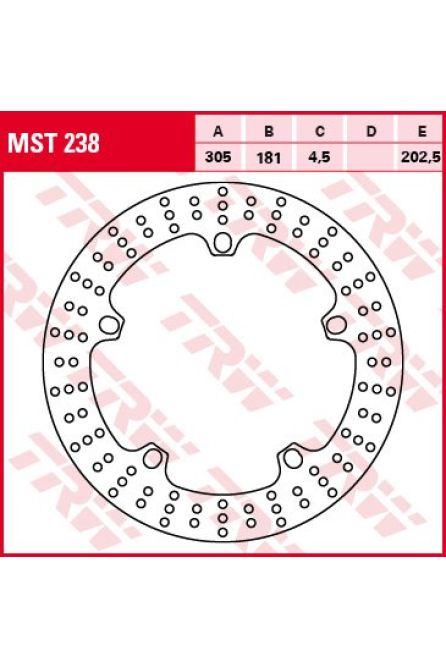 TRW LUCAS ТОРМОЗНОЙ ДИСК ПЕРЕДНИЙ BMW R1150 GS 98-05 (305/181/202,5/6)