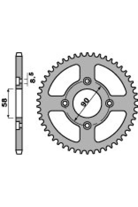 PBR ЗВЕЗДА ЗАДНЯЯ 4462 37 F
