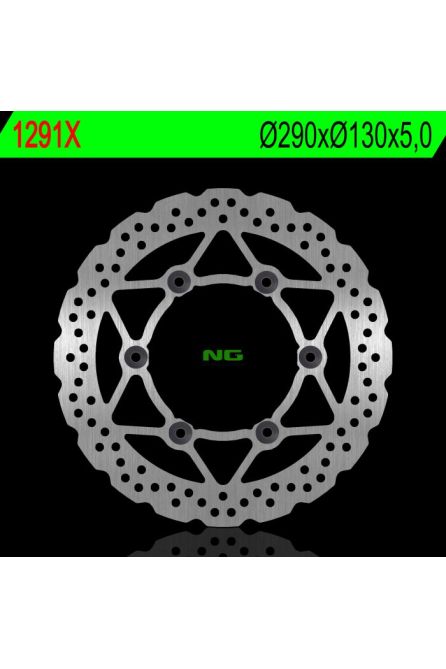 NG ТОРМОЗНОЙ ДИСК ПЕРЕДНИЙ KAWASAKI EX 250R NINJA 07-14 (290X130X5) (6X10,5MM)