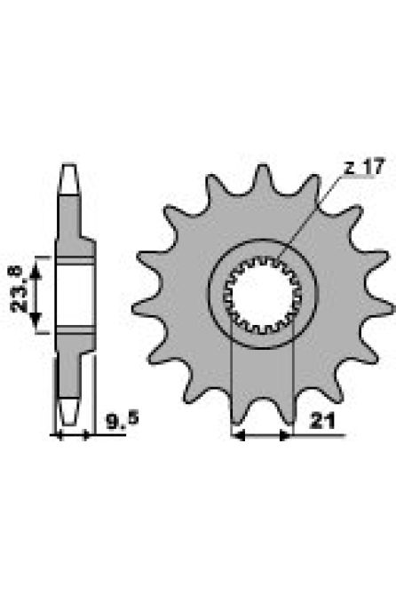 PBR ЗВЕЗДА ПЕРЕДНЯЯ 342 15 18NC - ZAMIENNA Z 2134 15 18NC (ЦЕПЬ 520)
