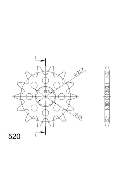 SUPERSPROX ЗВЕЗДА ПЕРЕДНЯЯ 565 15 (2141 15) САМООЧИЩАЮЩАЯСЯ KAWASAKI KXF 450 '06-, YAMAHA YZF/WRF 400/426/450 (JTF565.15)