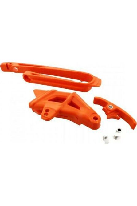 POLISPORT ЛОВУШКА И СЛАЙДЕР ЦЕПИ (КОМПЛЕКТ) KTM EXC/EXC-F '08-'11 ЦВЕТ ОРАНЖЕВЫЙ