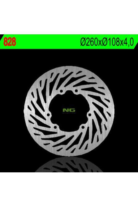 NG ТОРМОЗНОЙ ДИСК ПЕРЕДНИЙ RIEJU 50/125/250 YAMAHA XT 125X 05-09, DT 50 SM 05-07, DT 50X 03-06 (260x108x4)