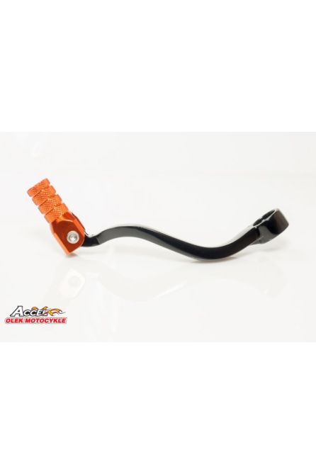 ACCEL DŹWIGNIA ZMIANY ПЕРЕДАЧ KTM SX/EXC125 '98-'15, SXF250 '13-'15, SXF350 '11-'15, SXF450 '07-'12, EXC200 '01-'16 ALU KOL. ЧЕРНЫЙ, KOŃC. POMARAŃCZOWA