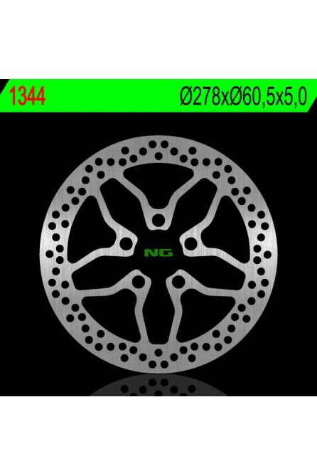 NG ТОРМОЗНОЙ ДИСК ПЕРЕДНИЙ PIAGGIO X10 125/350/500 12-17 (278X60,5X5,0MM) (5X14,1MM)