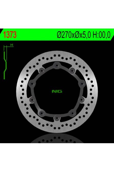 NG ТОРМОЗНОЙ ДИСК ПЕРЕДНИЙ BMW C650 12-18 (270MMX5MM) (5X9,8MM)