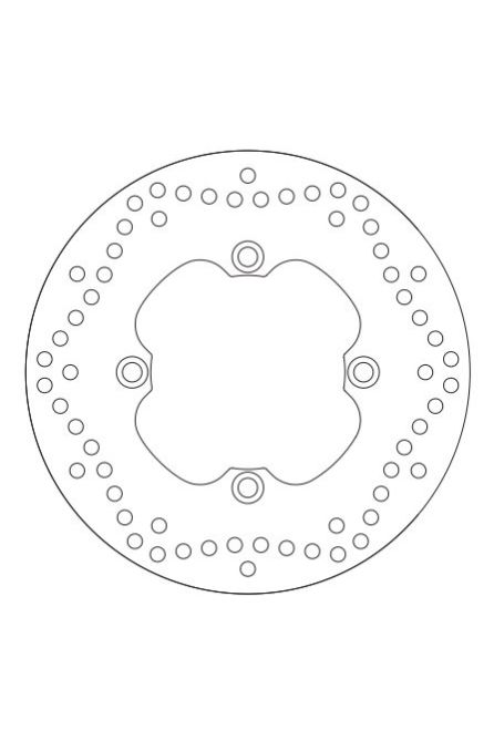 SBS ТОРМОЗНОЙ ДИСК ЗАДНИЙ HONDA XL 600V, CB 500, CBF 600 (240x105x5)