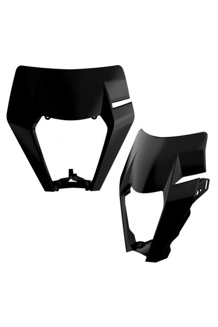 POLISPORT OSŁONA LAMPY ПЕРЕДНЯЯ KTM EXC / EXC-F / XC-W / XCF-W `17-19 ЦВЕТ ЧЕРНЫЙ (WZÓR OEM)