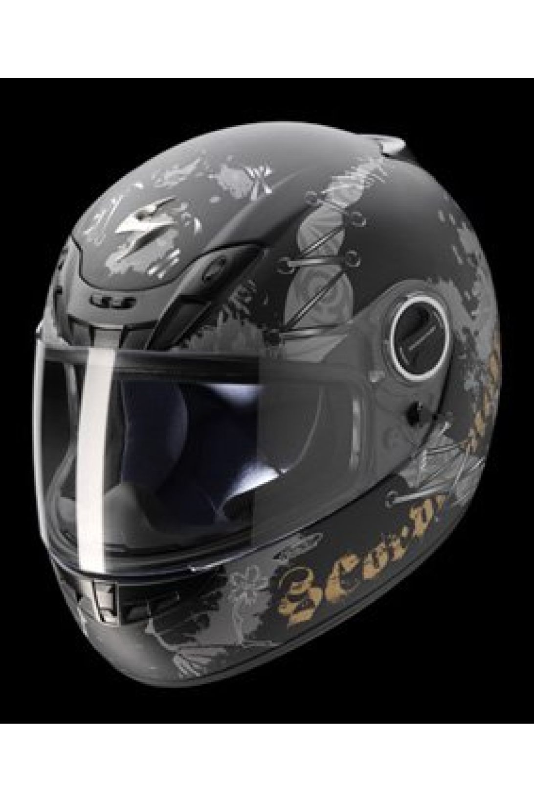 SCORPION ШЛЕМ (ИНТЕГРАЛ) EXO-450 AIR SCARHEAD MATTE BLACK-GOLD S (STARA  CENA: 799 PLN)