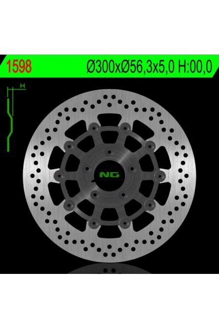 NG ТОРМОЗНОЙ ДИСК ПЕРЕДНИЙ HARLEY DAVIDSON 883/1200/1450/1584/1690/1745/1800/1869/1923
