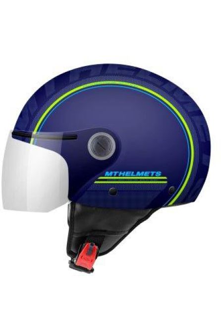 MT ШЛЕМ (ОТКРЫТЫЙ) STREET SOLID ЦВЕТ СИНИЙ/ЖЕЛТЫЙ FLUO ГЛЯНЦЕВЫЙ