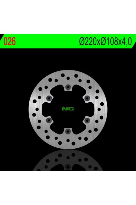 NG ТОРМОЗНОЙ ДИСК ПЕРЕДНИЙ GILERA 50 96-02 (MOTO) (220X108X4,0MM) (6X6,5MM)