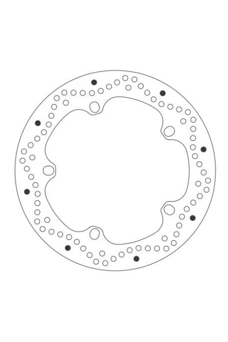 SBS ТОРМОЗНОЙ ДИСК ЗАДНИЙ BMW F 650GS 800/ K1200/ R1200 (265X136X4,5) (5X10MM)