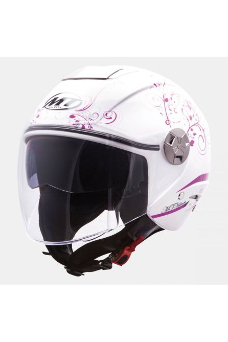 MT ШЛЕМ (ОТКРЫТЫЙ) CITY ELEVEN SV BELLA ЦВЕТ БЕЛЫЙ / ФИОЛЕТОВЫЙ