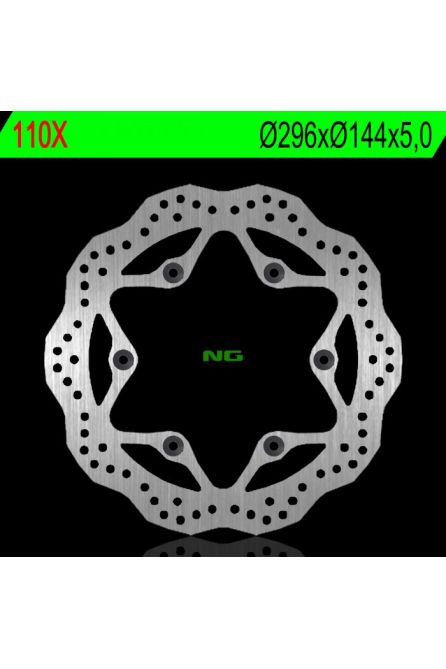 NG ТОРМОЗНОЙ ДИСК ПЕРЕДНИЙ HONDA CBF 500/600, CB 750 92-93, CBR 1000F 87-92, ST 1100, VT 1300 (ЗАДНЯЯ) (296X144X5,MM) (6X10,5MM)