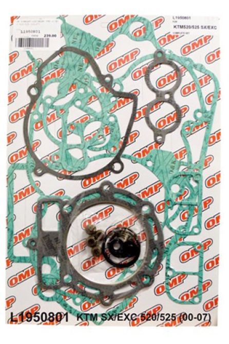 JR КОМПЛЕКТ ПРОКЛАДОК KTM SX/EXC 520/525 (00-07), SXF450 03-06