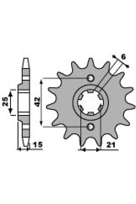 PBR ЗВЕЗДА ПЕРЕДНЯЯ 294 16 18NC (ЦЕПЬ 530)