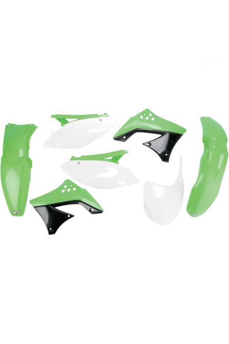 UFO КОМПЛЕКТ ПЛАСТИКА KAWASAKI KXF 450 '09 ЦВЕТ OEM (ЗЕЛЕНЫЙ/БЕЛЫЙ/ЧЕРНЫЙ)