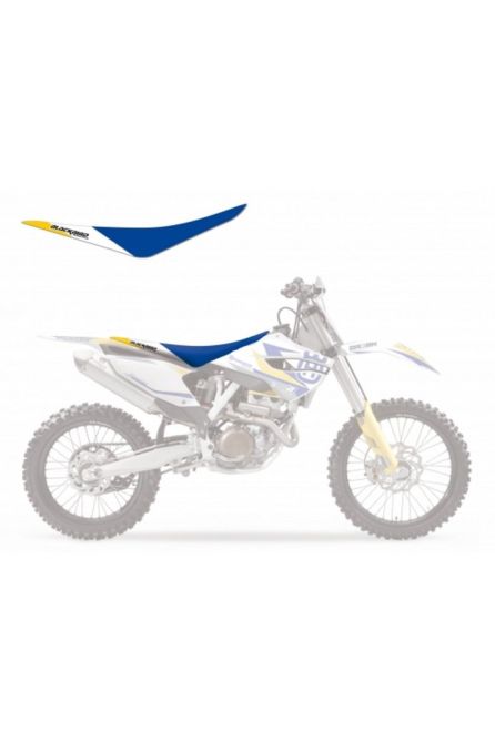 BLACKBIRD ЧЕХОЛ НА СИДЕНЬЕ HUSQVARNA FC/TC '14-'15, TE/FE '14-'16, DREAM 3 ЦВЕТ СИНИЙ/БЕЛЫЙ/ЖЕЛТЫЙ