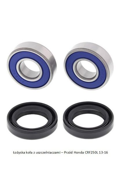 ALL BALLS ПОДШИПНИК ПЕРЕДНЕГО КОЛЕСА С САЛЬНИКОМ HONDA CRF 250L '13-'14