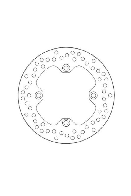 SBS ТОРМОЗНОЙ ДИСК ЗАДНИЙ HONDA HONDA XL 125V VARADERO '01-'09, XR 400/600, CBR 125 R '03-'14, SUZUKI LTZ 400 '03-'09, LTA400, LT-F 400 ЗАДНЯЯ (220X105X)