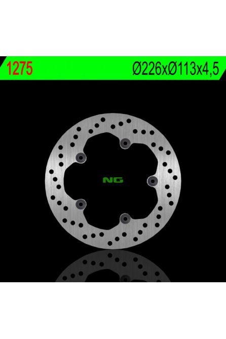 NG ТОРМОЗНОЙ ДИСК ЗАДНИЙ PEUGEOT GEOPOLIS 125/300/400 (226X113X4,5MM) (5X6,5MM)