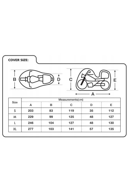 BIKETEC ЧЕХОЛ ВОДОНЕПРОНИЦАЕМЫЙ AQUATEC НА МОТОЦИКЛ С МЕСТОМ ПОД КОФР ЦЕНТРАЛЬНЫЙ ЦВЕТ ЧЕРНЫЙ/СЕРЫЙ РАЗМЕР S